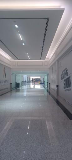 Commercial mall interior corridor