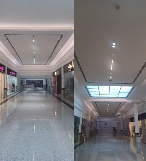 Commercial corridor finishing