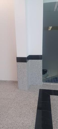 Granite flooring and column cladding
